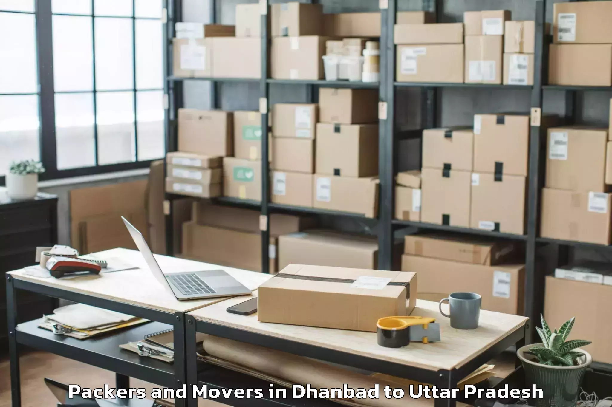 Dhanbad to Ghanghata Packers And Movers Booking